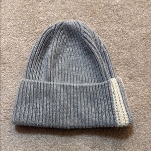 Gray Ribbed Knit Beanie - AK